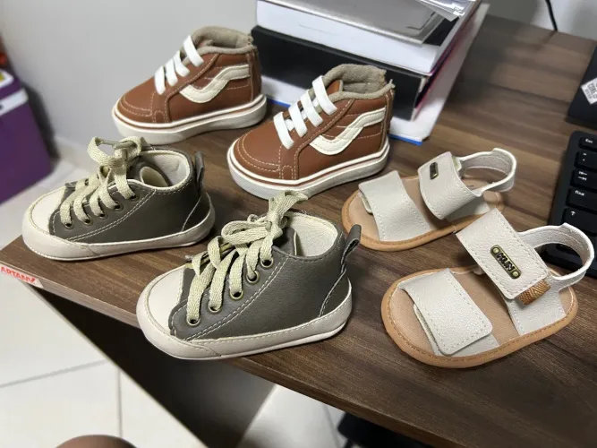 Kit de calçados para Bebê - 11 centímetros (6 a 9meses)