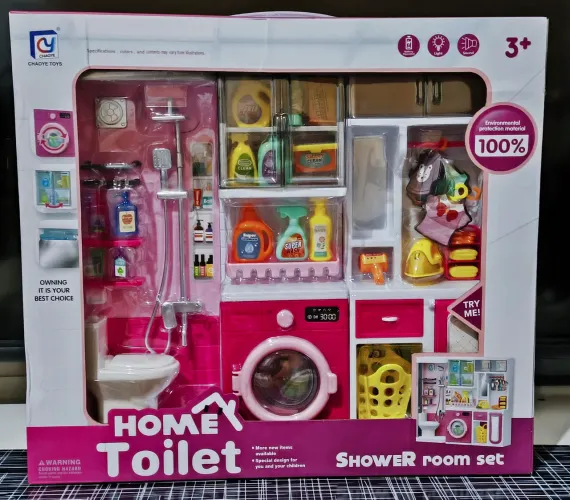 Banheiro e Lavanderia casinha para Barbie