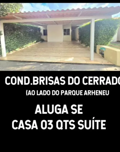 Aluga -Se CASA 03 QTS BRISAS DO CERRADO
