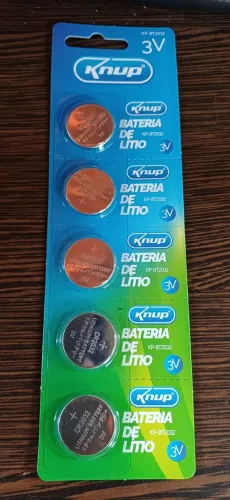 Bateria de Lítio 3Volts Pac com 5 unidades - Revenda