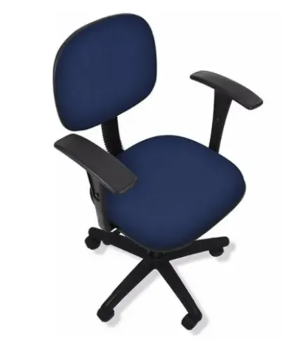 Cadeira Secretaria Giratória c/ Braço Regulável