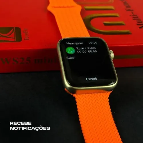 Smartwatch WS25 mini | KIT 4 PULSEIRAS | 42mm | Acabamento premium