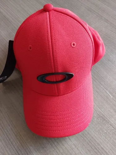 Boné Masculino Oakley Tincan Atomic Vermelho original