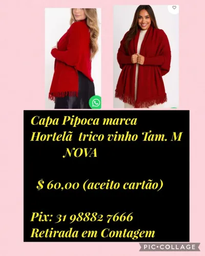 Capa Pipoca Hortelã Tricô NOVA