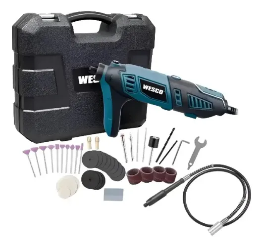 MICRORRETIFICA WESCO 160W C/40PCS + CHICOTE 220V WS3113K 