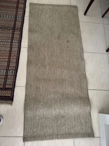 Tapete em fibra natural para sala ou quarto 0,66m x 2,40m