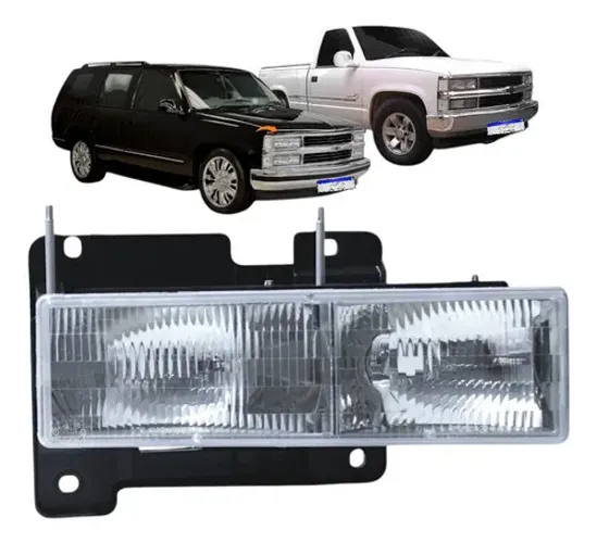 Farol Gm Silverado Foco Duplo 1993 94 95 96 97 98 A 2001 Ld Direito/passageiro