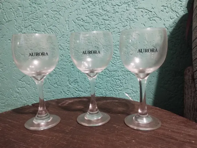 Taças de vidro Aurora