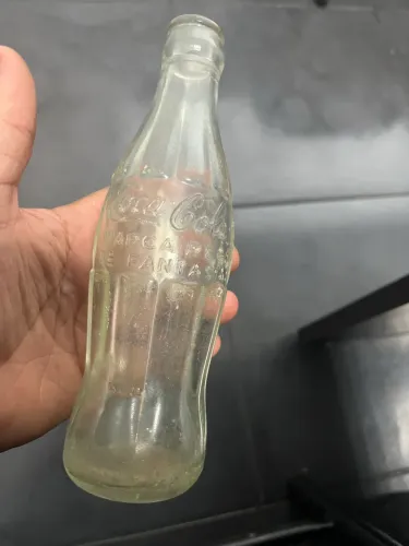 garrafa de vidro antiga da Coca-Cola 1942 