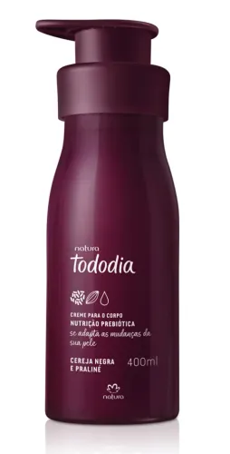 Creme Desodorante Nutritivo para o Corpo Tododia Cereja Negra e Praliné