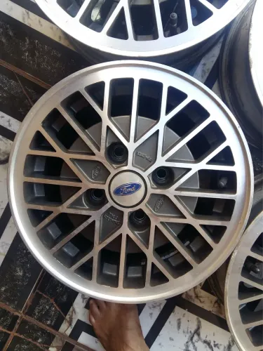 Jogo 4 Rodas Aro 13 Liga-leve Ford Escort Xr3 L Gl Hobby Ka Grafite Diamantado (Usado)