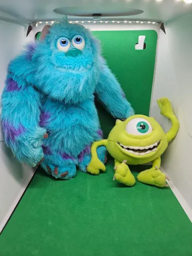 Pelúcias Monstros S.A Original Hasbro Ano 2001 Mike Wazowski e James P. Sullivan 