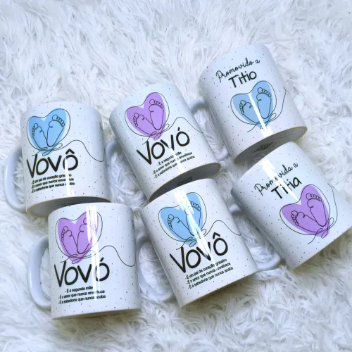Canecas Prepare o Colinho - Um presente que anuncia amor, alegria e uma nova vida! 