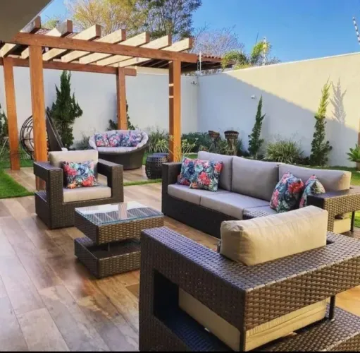 Conjunto de sofá área externa