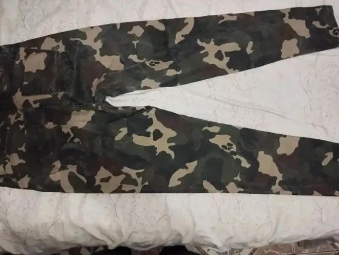 Calça Camuflada Jeans