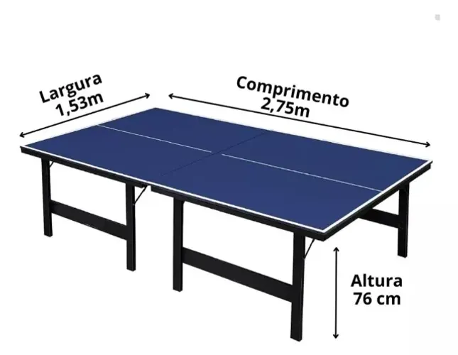 Mesa de Ping Pong (Tênis de Mesa) Oficial Klopf 1013 MDP 15mm Oficial