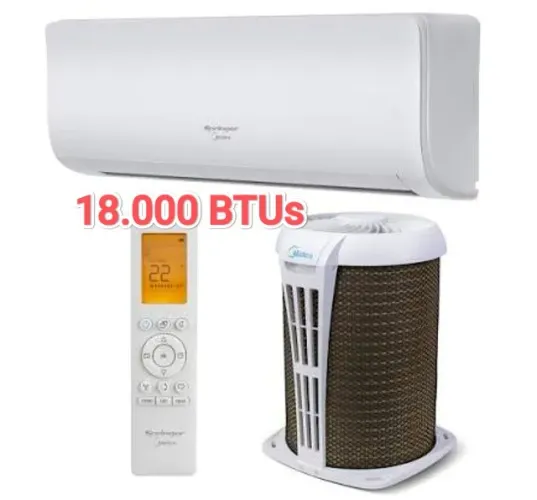 Ar Split Springer Midea 18000 BTUs + Novo + Nota + Garantia+ Cartão 12x!!