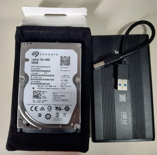 HD Externo Seagate 500GB  + Cabo USB 3.0