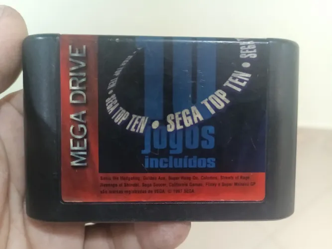 Cartucho original Sega Tectoy " Top 10" Mega drive 