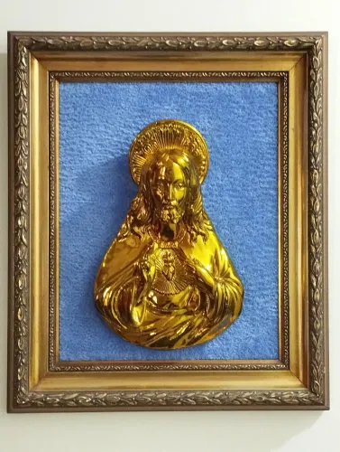 Quadro Religioso Jesus Cristo Dourado