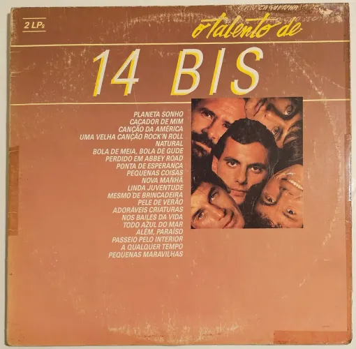 LP 14 BIS O TALENTO DE 14 BIS 1985 DUPLO COM ENCARTE VINIL