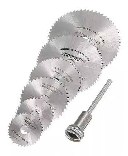 Disco de Corte para Madeira Micro Retífica Microretifica - Kit com 6 Discos