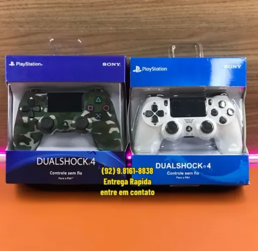 Controle Sem Fio de Ps4 da Sony PlayStation 4
