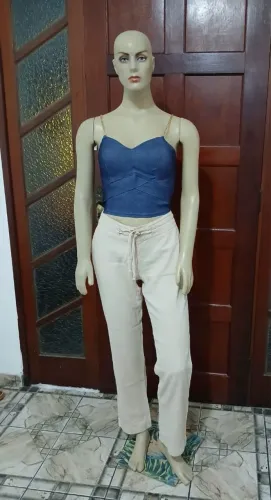 Conjunto - 02 Cropped + Calça Linho