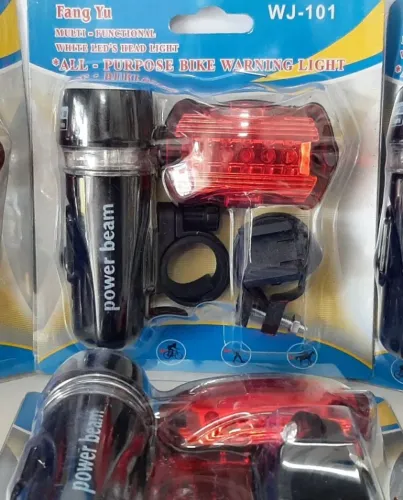 Farol e Lanterna p/ Bike super Leds