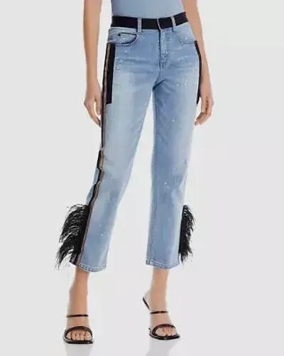 Calça Jeans Hellessy com Detalhes de Penas