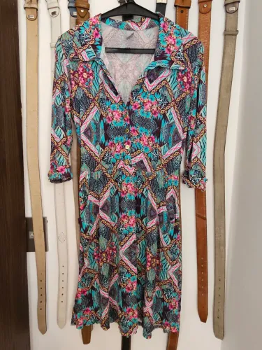 Vestido Estampado 3/4