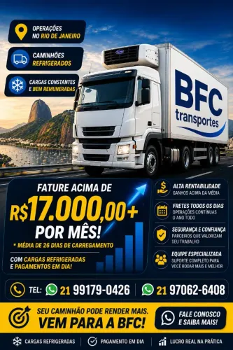 Agrega se caminhões refrigerados