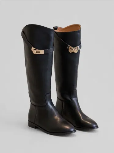 Bota montaria inspiração Hermes