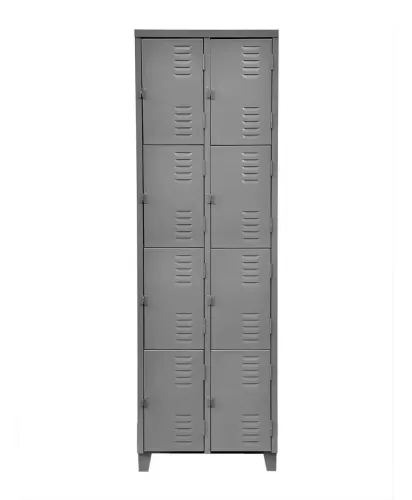 Armário em aço com 8 portas pequenas