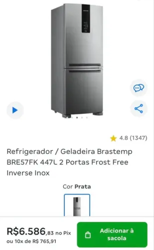 Geladeira Inverse Brastemp