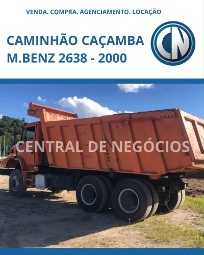CAMINHÃO CAÇAMBA M. BENZ 2638 - Ano 2000