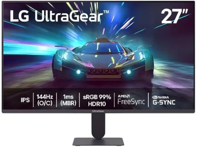 Monitor Gamer LG UltraGear 27 IPS 144Hz 1ms - Pouquíssimo Uso