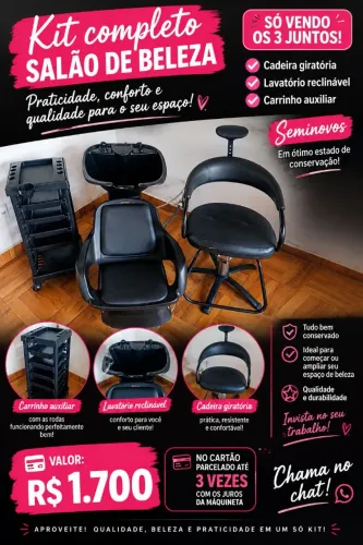 Kit completo para montar o seu espaço
