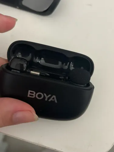 Microfone sem fio Boya mini tipo c