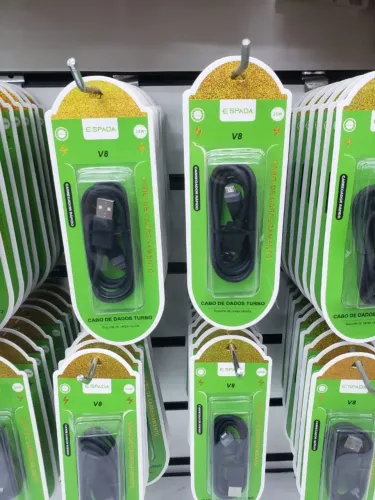 Cabo USB Carregador de Celular Turbo Power - Garantia