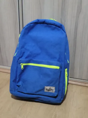 Mochila brooksfield azul e verde