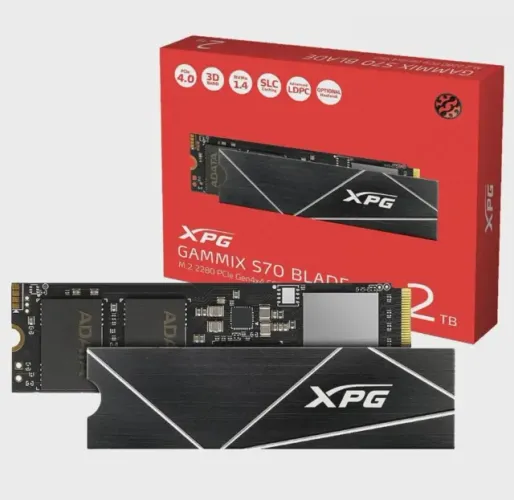 SSD XPG S70 Blade, 2TB, PCIe Gen4x4, M.2 NVMe, Leitura: 7400MB
