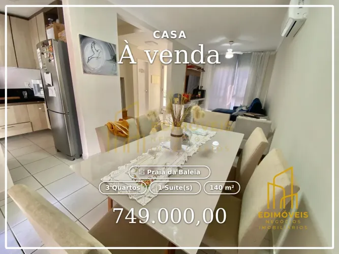 Casa em condomínio na Praia da Baleia: conforto e segurança para sua família!