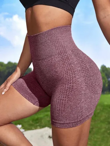 Short rosa academia treino shein