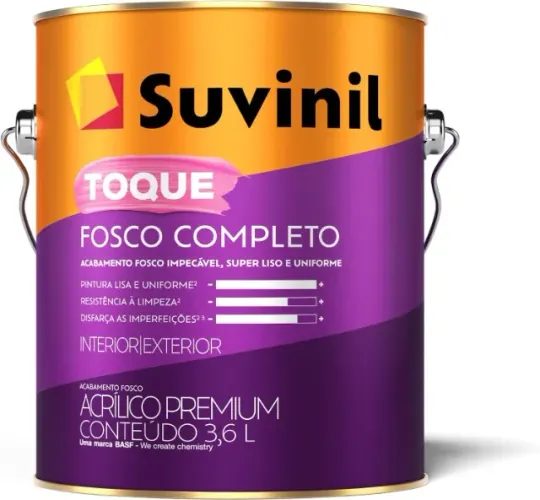 Tinta Suvinil Toque Fosco Completo Gelo 3,6L