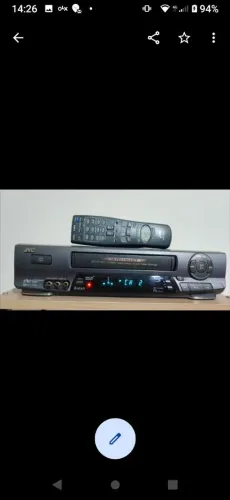 Vídeo cassete JVC HR-J746M Hi-Fi 6 cabeças + controle remoto original (para revisão) .