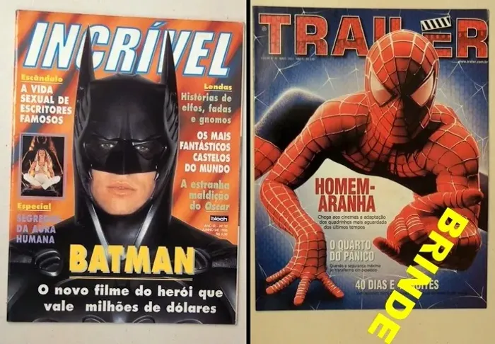 Revista Incrível Especial nº 32 Batman - Ed Bloch, 1995 + Brinde homem aranha