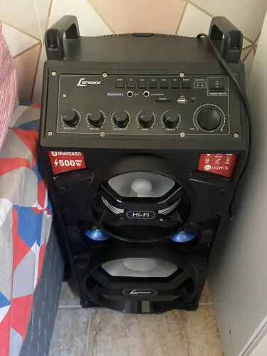 Caixa de som lenoxx 500w