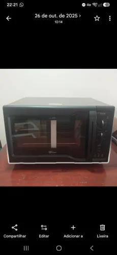 Forno Fischer novo 44 litros na caixa