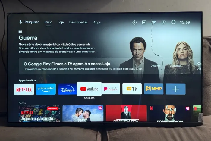 Tv 55 Philips 4k Android com Alexa e tela infinita 